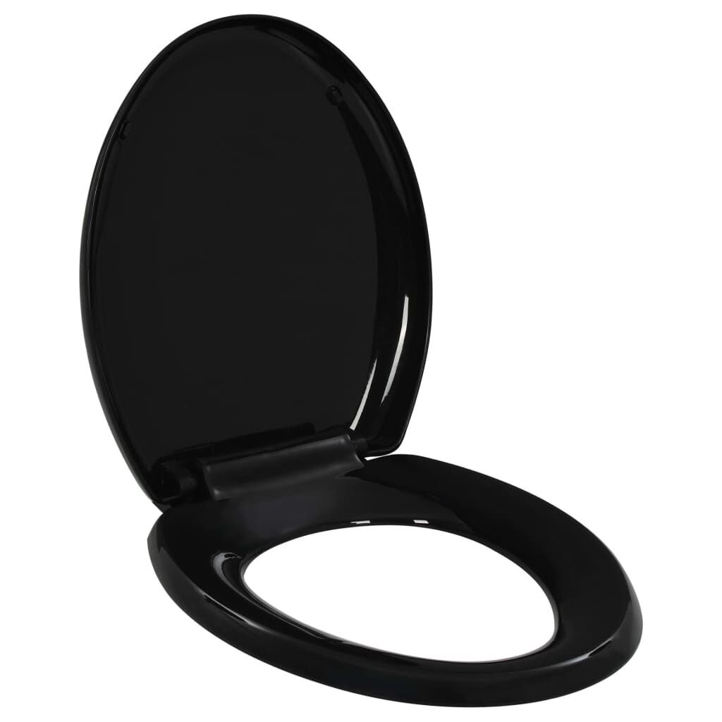 vidaXL Toiletbril Zwart Soft-Close - 55% Korting!