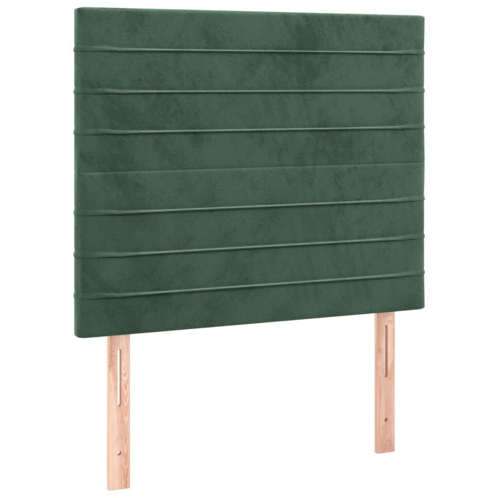 vidaXL Hoofdborden 2x 100cm Donkergroen Fluwelen - 40% Korting!