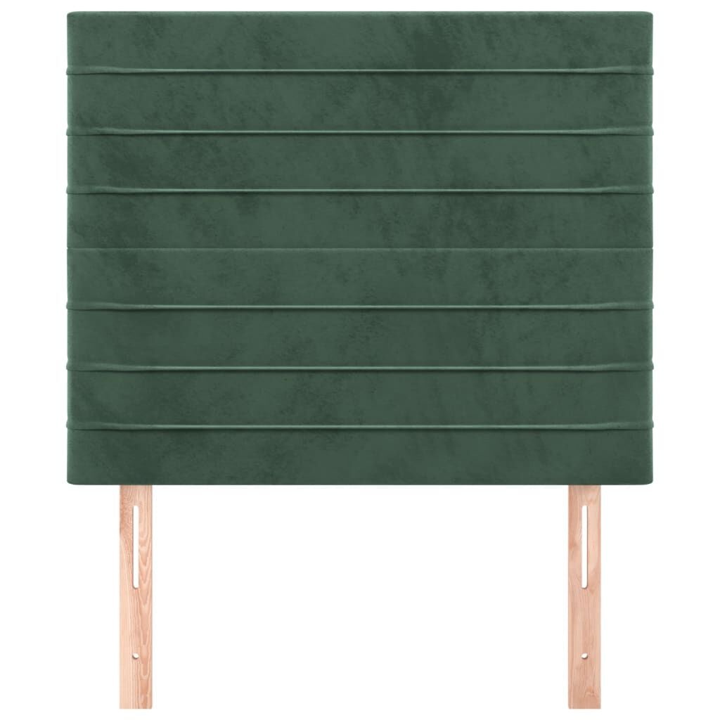 vidaXL Hoofdborden 2x 100cm Donkergroen Fluwelen - 40% Korting!