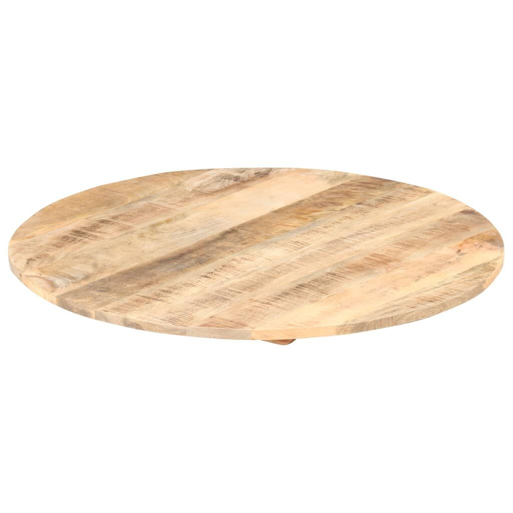 Mangohouten Tafelblad 70cm - Rond, Massief & Uniek - 55% Korting!