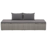 VidaXL Tuinbed Grijs 195cm - Zo Goed Als Nieuw - 46% Korting!