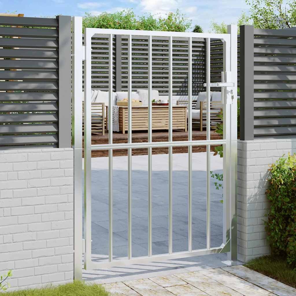 vidaXL Tuinpoort RVS 100x145cm - 55% Korting!