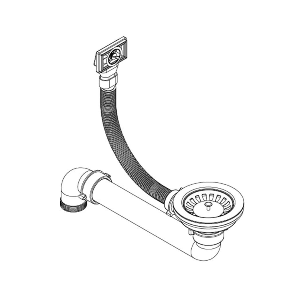 VidaXL Granieten Gootsteen Zwart - Rond, Enkele Bak - 40% Korting!