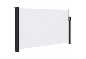 Uittrekbaar Windscherm Wit 120x500cm - 35% Korting!