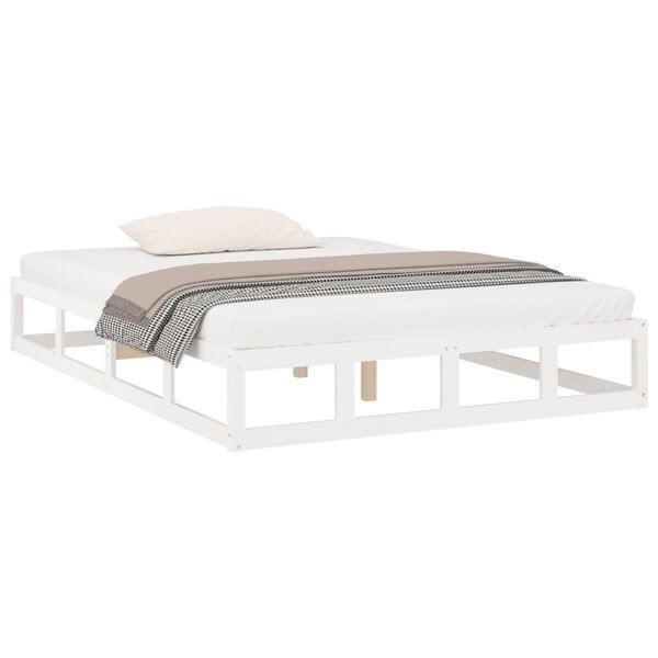 VidaXL Bedframe Wit 120x200cm - Zo Goed Als Nieuw! 40% Korting