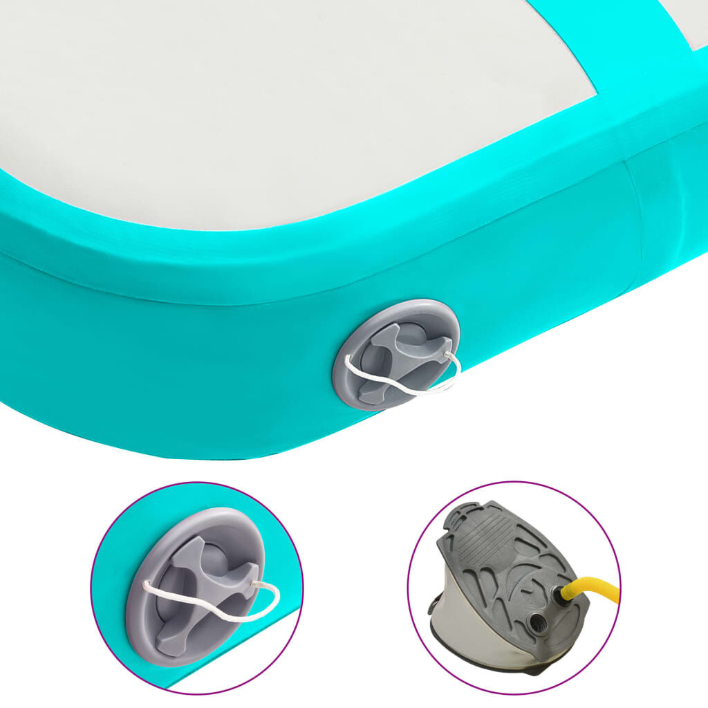 vidaXL Gymnastiekmat Groen 60x100cm + Pomp - 46% Korting!