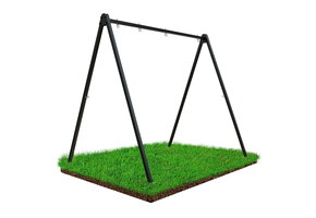 Schommelframe - en hangmat standaard - 260x195x230 cm - zwart