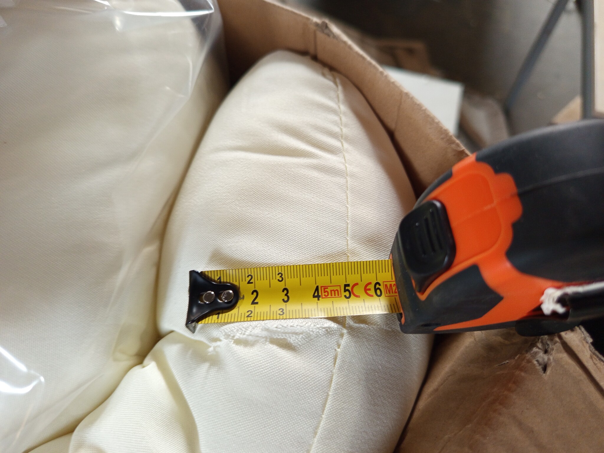 vidaXL Palletkussens Crème - Scheurtje - 64% Korting!