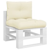 vidaXL Palletkussens Crème - Scheurtje - 64% Korting!