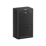 SONGMICS Afvalemmer 3 Vakken - Zilver/Zwart - 51% Korting!