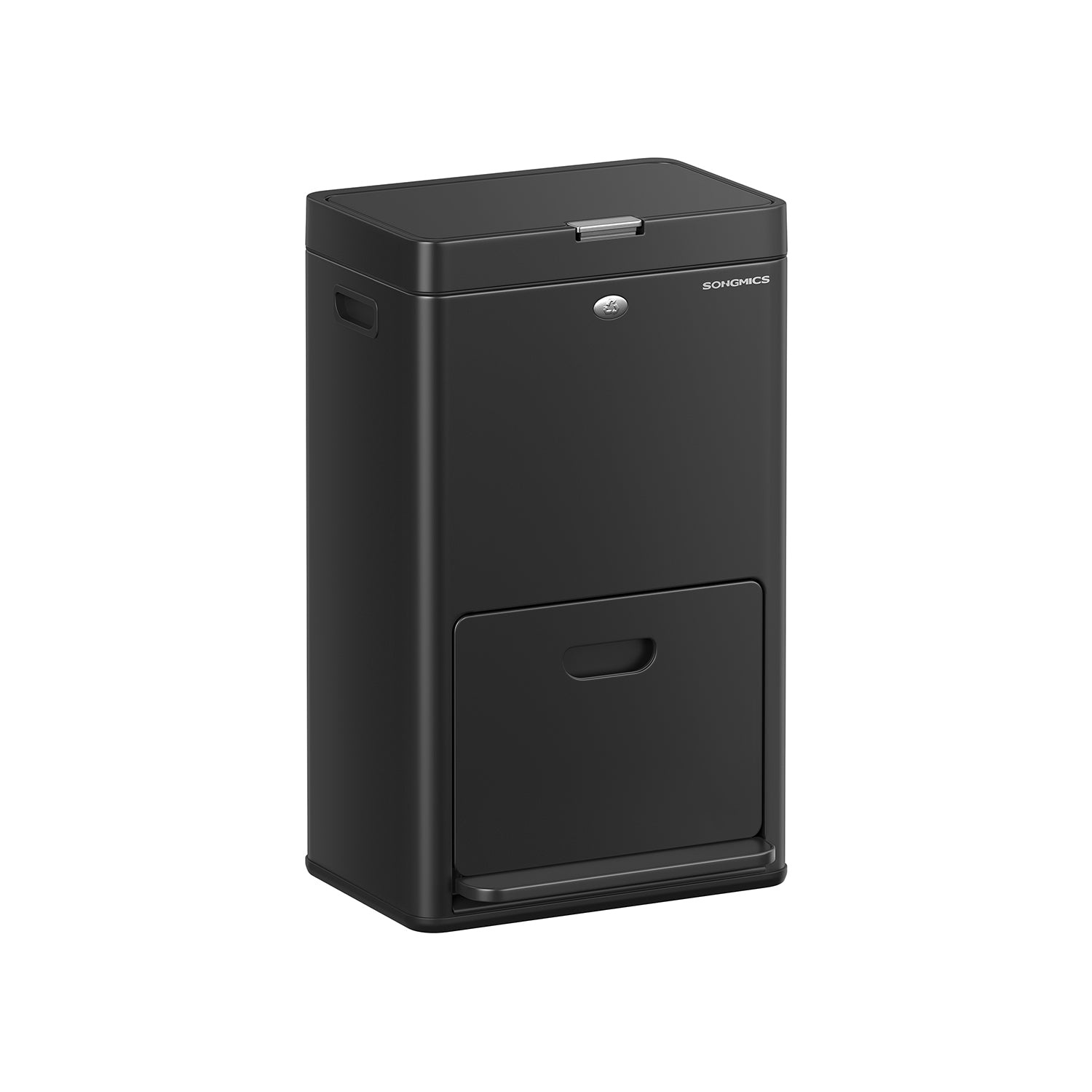 SONGMICS Afvalemmer 3 Vakken - Zilver/Zwart - 51% Korting!
