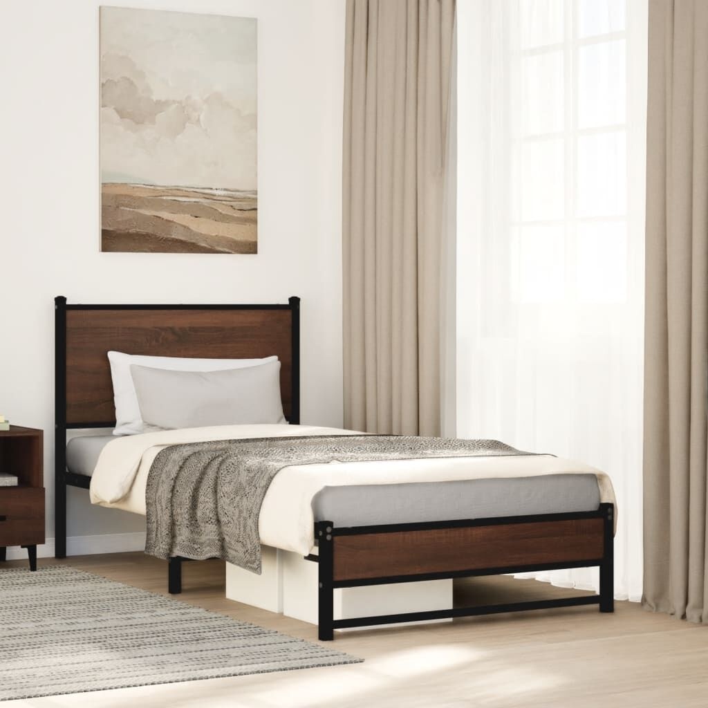 VidaXL Bedframe 80x200 Bruin Eiken - 46% Korting!