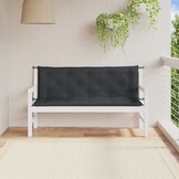 Tuinbankkussens 2x Antraciet 150x50cm - 46% Korting!