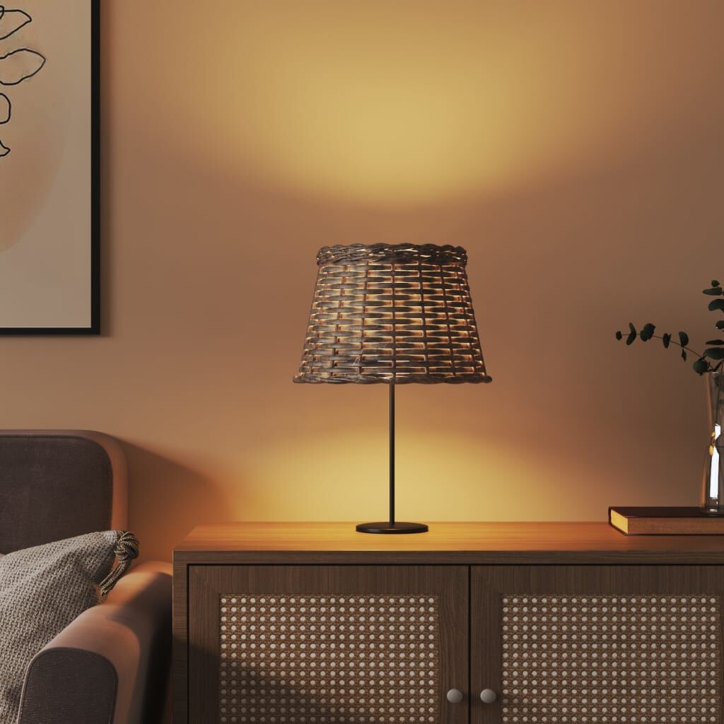 VidaXL Lampenkap Wicker Bruin Ø25cm - 40% Korting!
