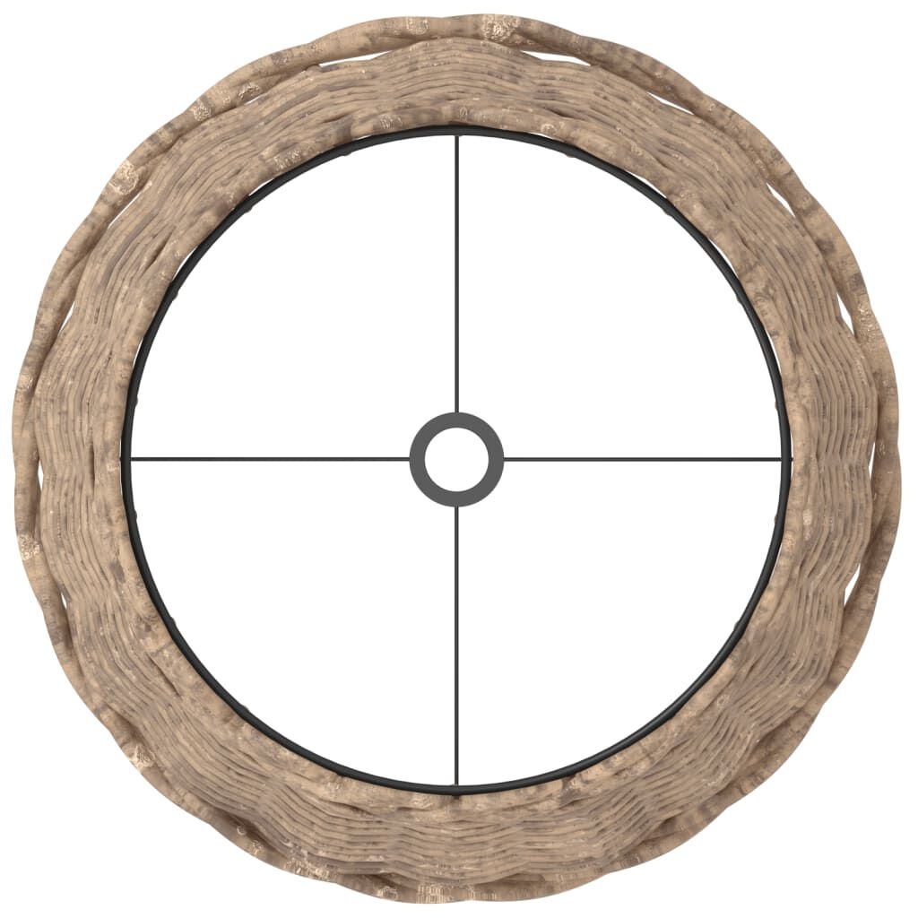 VidaXL Lampenkap Wicker Bruin Ø25cm - 40% Korting!