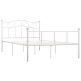 VidaXL Bedframe Metaal Wit 160x200 - 55% Korting!