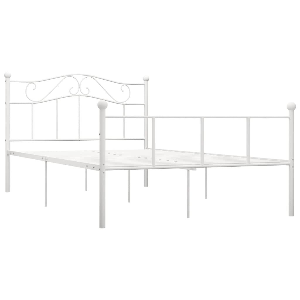 VidaXL Bedframe Metaal Wit 160x200 - 55% Korting!