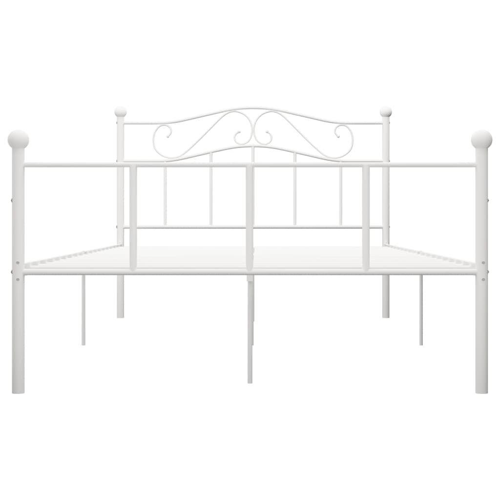 VidaXL Bedframe Metaal Wit 160x200 - 55% Korting!