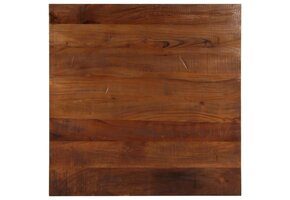 Tafelblad Vierkant 70x70 Recycled Hout -40%! Uniek!