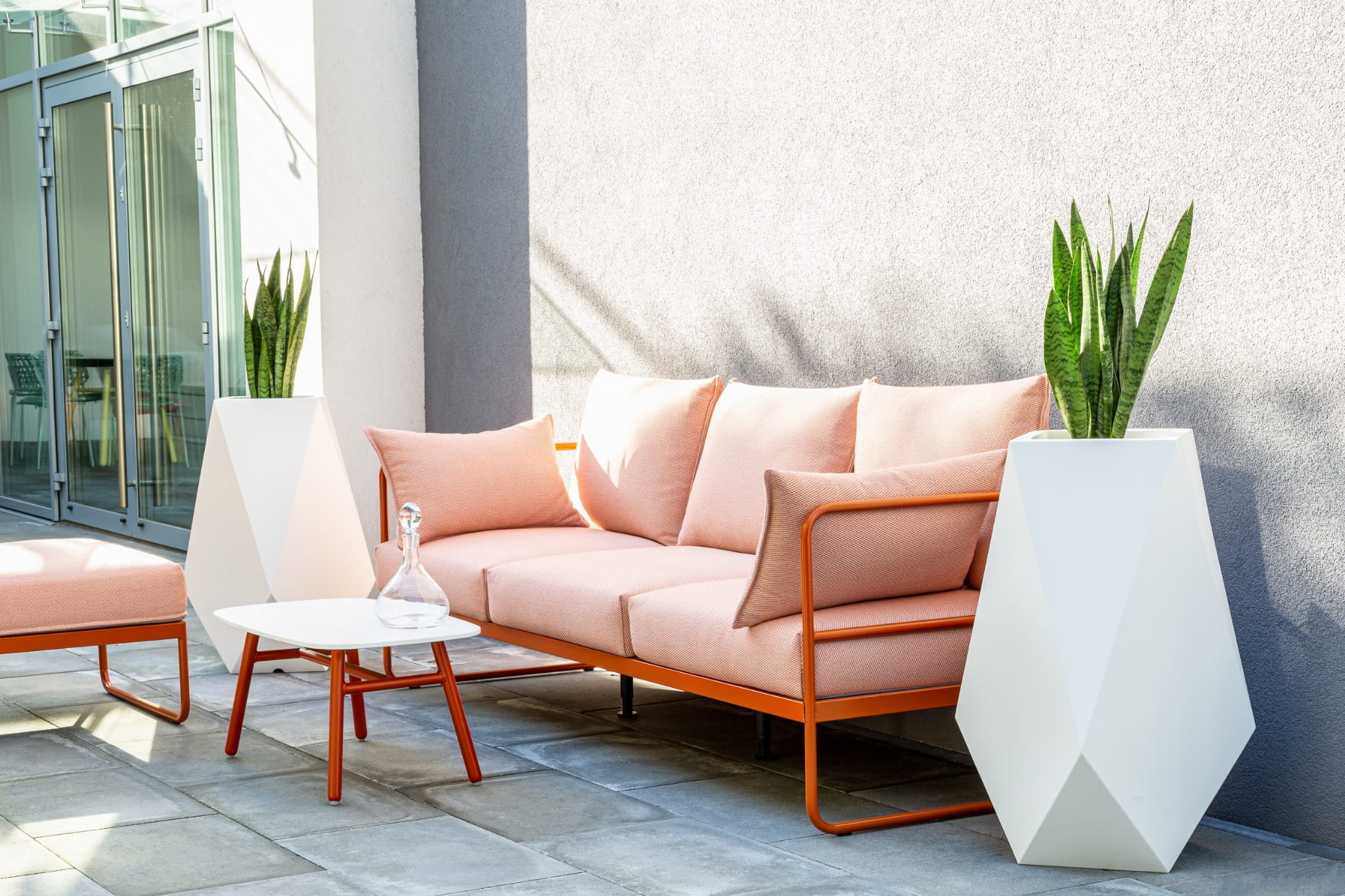 Bloempot VOLCANO Wit 80cm - Zo Goed Als Nieuw! -40%