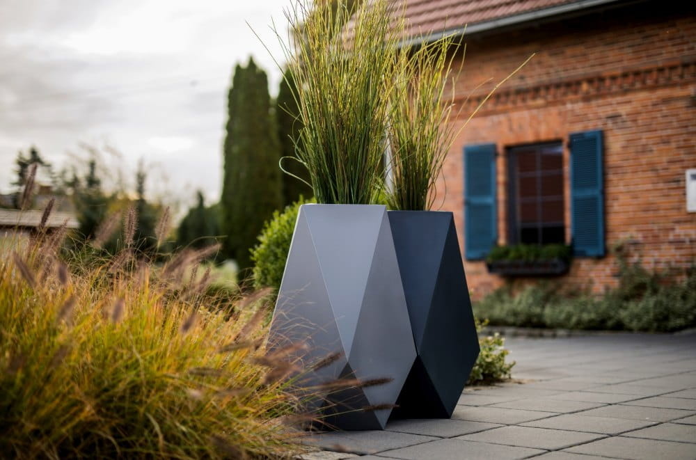 Bloempot VOLCANO Wit 80cm - Zo Goed Als Nieuw! -40%