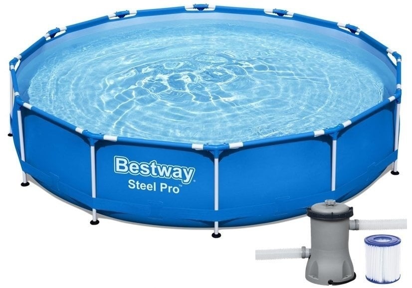 Bestway Zwembad 366x76 cm + Pomp - Starter Set - 40% Korting!