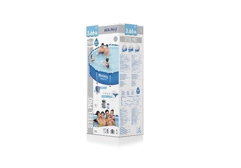 Bestway Zwembad 366x76 cm + Pomp - Starter Set - 40% Korting!