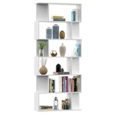 Boekenkast/Kamerscherm Wit 80x24x192cm - 55% Korting!