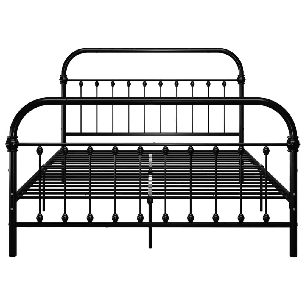 VidaXL Bedframe 160x200 Zwart - Beschadigd - 55% Korting!