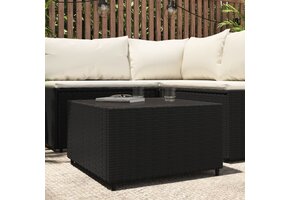 vidaXL Salontafel Rattan Zwart 50x50 cm - 40% Korting!