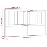 VidaXL Hoofdbord Grenenhout 206cm - 40% Korting!
