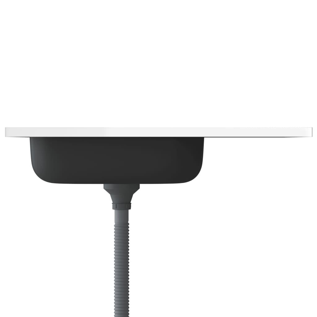 RVS Gootsteen 80x50cm m. Afvoerset - 46% Korting!