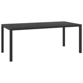 vidaXL Tuintafel 185cm Zwart - 46% Korting! (Retour)