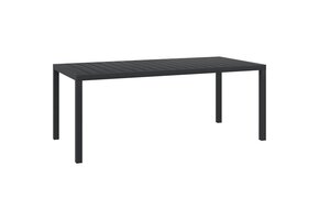 vidaXL Tuintafel 185cm Zwart - 46% Korting! (Retour)