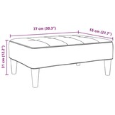 VidaXL Voetenbank Fluweel Donkergroen - 40% Korting!