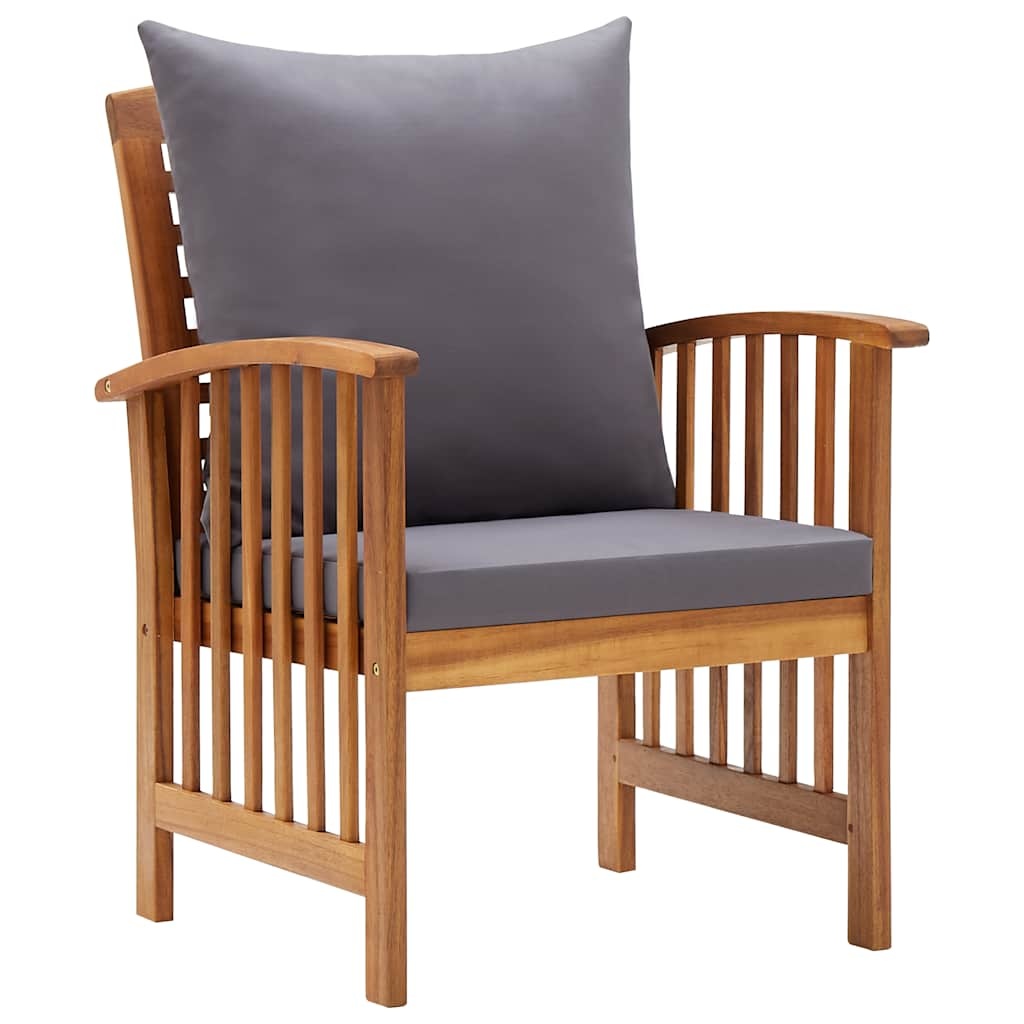 Tuinstoelen (2 st) Acaciahout + Kussens -40%! (Retourdeal)