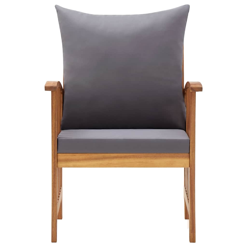 Tuinstoelen (2 st) Acaciahout + Kussens -40%! (Retourdeal)