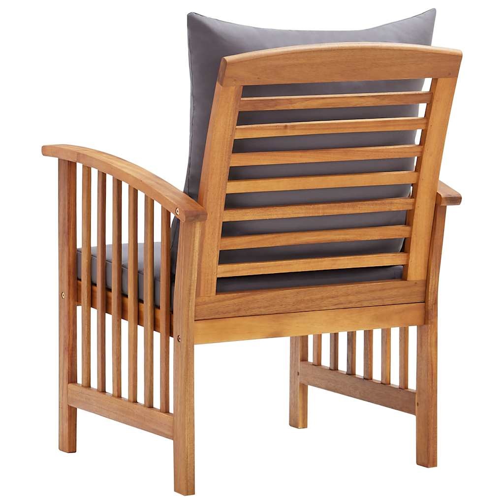 Tuinstoelen (2 st) Acaciahout + Kussens -40%! (Retourdeal)