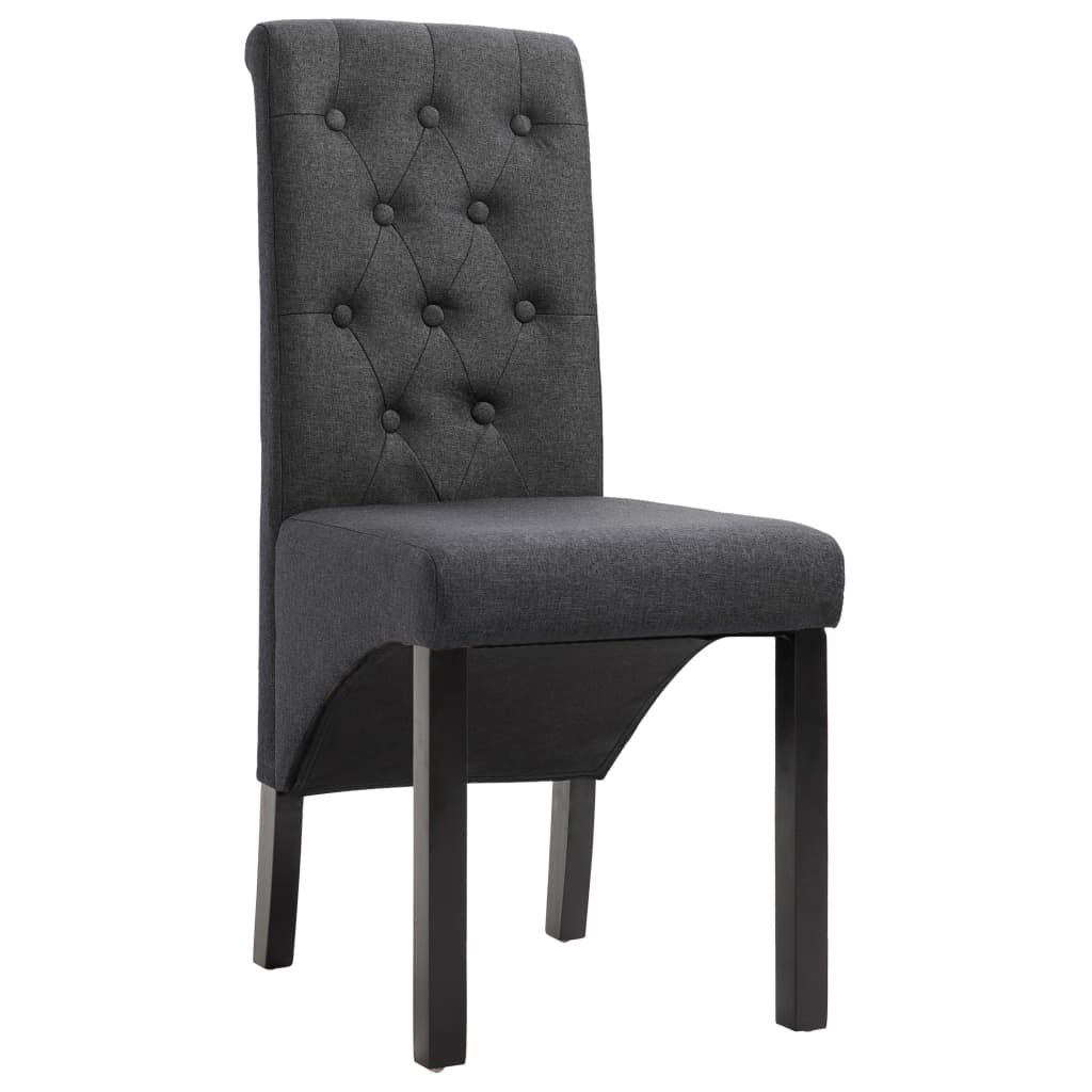 Eetkamerstoelen (2x) Donkergrijs - 40% Korting! Outlet