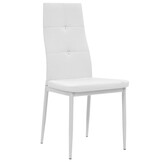 vidaXL Eetkamerstoelen (4 st) Wit - 55% Korting! Krasjes