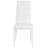 vidaXL Eetkamerstoelen (4 st) Wit - 55% Korting! Krasjes