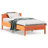 Grenen Bedframe 90x190 cm Wasbruin - NU 55% Korting!