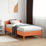 Grenen Bedframe 90x190 cm Wasbruin - NU 55% Korting!