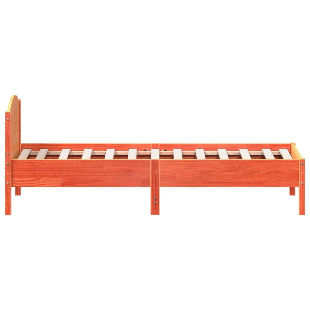 Grenen Bedframe 90x190 cm Wasbruin - NU 55% Korting!