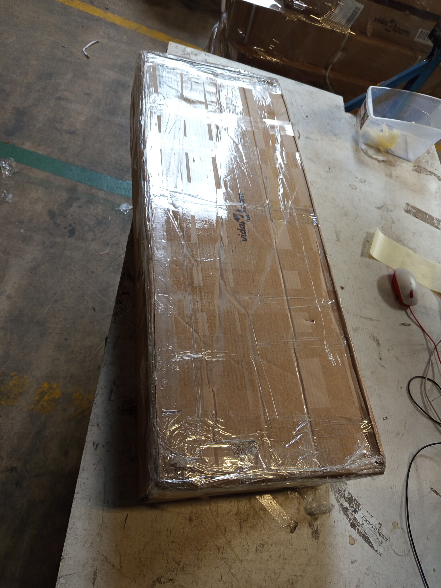 vidaXL Bedframe 150x200 Wit - 55% Korting! (Lichte schade)