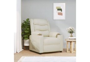 vidaXL Verstelbare Fauteuil Crème - 40% Korting!