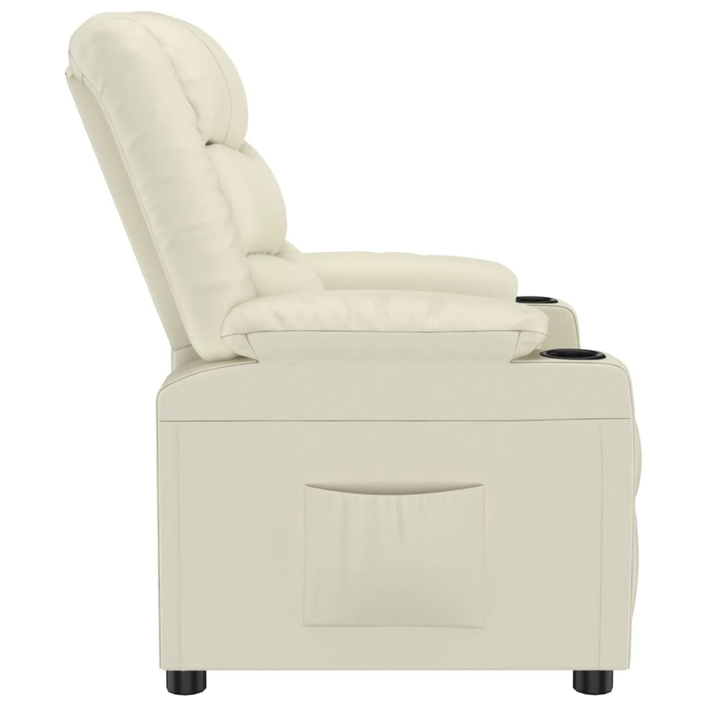 vidaXL Verstelbare Fauteuil Crème - 40% Korting!