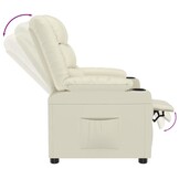 vidaXL Verstelbare Fauteuil Crème - 40% Korting!