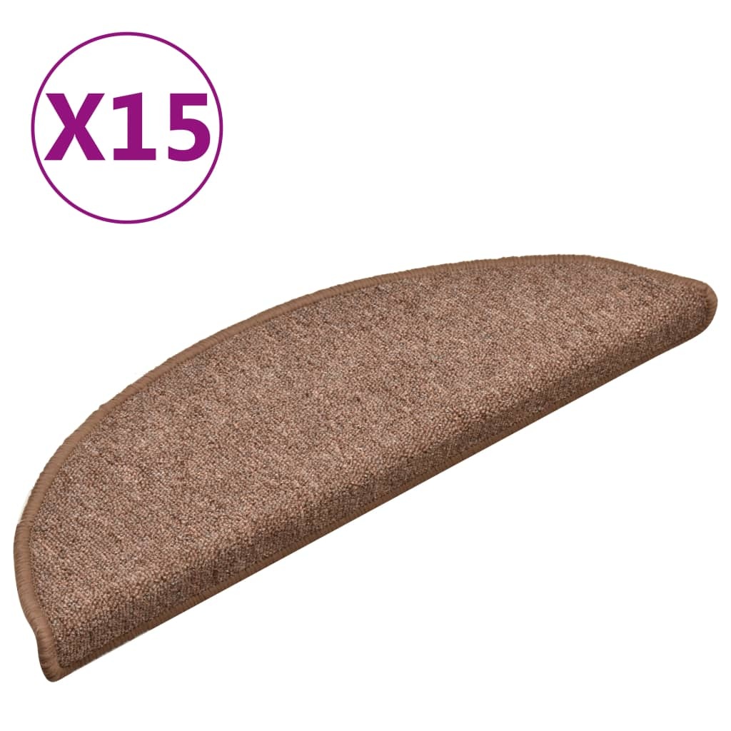 vidaXL Trapmatten Bruin 15 stuks - 40% Korting!