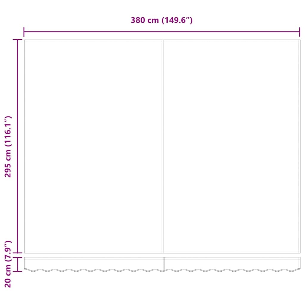 vidaXL Zonnescherm Vervangdoek Beige 400x300cm - 40% Korting!